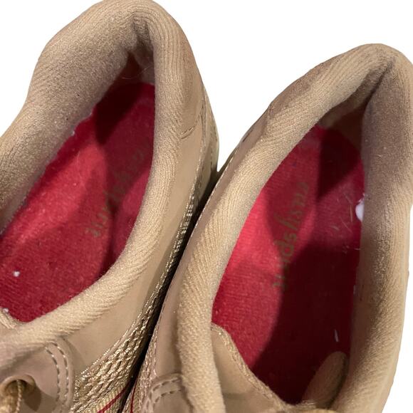 Easy Spirit Tan Sneakers Size 8.5 Narrow Lace Up Low Top Comfort Walking Shoes - Picture 7 of 9